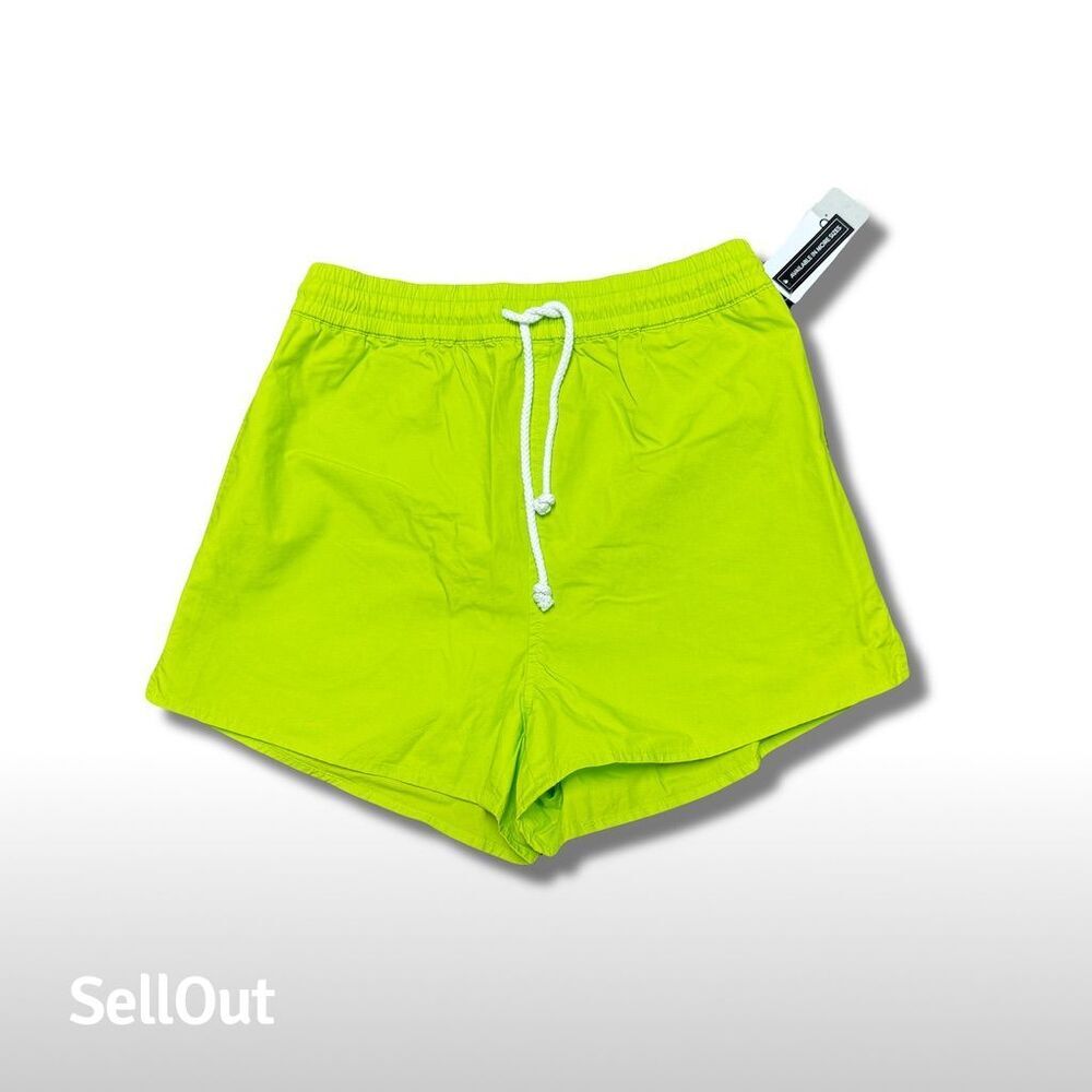 BP Women's Neon Green Casual Shorts Size XXS Summer Elastic Waist